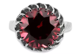 Pierścionek Rubin 925 Srebro Vintage vrc035s